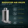 Midline Valve 6J3I4 Steam Radiator Air Vent; Heat Regulator Valve; Angle Mount; 1/8 in. MIP; Chrome Plated Steel view 3