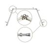 5/8 inch Bay Curtain Rod 20"-36", 38"-72" - Satin Nickel view 1
