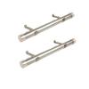 1.5 inch curtain rod 12-20 inch (Set of 2) - Satin Nickel view 1