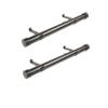 1.5 inch curtain rod 12-20 inch (Set of 2) - Black view 1