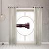1 inch Side Curtain Rod 12-20 inch (Set of 2) - Mahogany view 3