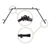 5/8 inch Bay Curtain Rod 20"-36", 38"-72" - Black view 1