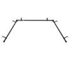 5/8 inch Bay Curtain Rod 20"-36", 38"-72" - Black view 2