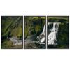 SIGNWIN 3 Piece Framed Canvas Wall Art Mountain and Waterfalls Canvas Prints Home Artwork Decoration for Living Room,Bedroom - 16"x24"x3 Panels view 2