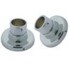 FurnOrama Edenscape Brass Base for Classic Straight or Tension Shower Rod44; Polished Chrome view 1