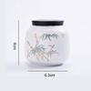 Jars Canisters Urns For Ashes Small, Cremation Urn For Human Pet Dog/Cat Ashes, Ceramic Urn Pots Non-woven Sealing Cover 10/14 (Color : 2) view 2
