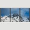 SIGNWIN 3 Piece Framed Canvas Wall Art Snow Mountain Canvas Prints Home Artwork Decoration for Living Room,Bedroom - 16"x24"x3 Panels view 3