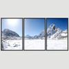 SIGNWIN 3 Piece Framed Canvas Wall Art Snow Mountain Landscape Canvas Prints Home Artwork Decoration for Living Room,Bedroom - 16"x24"x3 Panels view 3