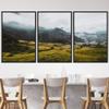 SIGNWIN 3 Piece Framed Canvas Wall Art Mountain Landscape Canvas Prints Home Artwork Decoration for Living Room,Bedroom - 16"x24"x3 Panels view 1