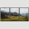 SIGNWIN 3 Piece Framed Canvas Wall Art Mountain Landscape Canvas Prints Home Artwork Decoration for Living Room,Bedroom - 16"x24"x3 Panels view 3
