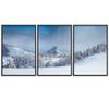 SIGNWIN 3 Piece Framed Canvas Wall Art Foggy Mountains Canvas Prints Home Artwork Decoration for Living Room,Bedroom - 16"x24"x3 Panels view 2