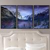 SIGNWIN 3 Piece Framed Canvas Wall Art Mountain Landscape Canvas Prints Home Artwork Decoration for Living Room,Bedroom - 16"x24"x3 Panels view 1