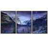 SIGNWIN 3 Piece Framed Canvas Wall Art Mountain Landscape Canvas Prints Home Artwork Decoration for Living Room,Bedroom - 16"x24"x3 Panels view 2