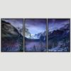 SIGNWIN 3 Piece Framed Canvas Wall Art Mountain Landscape Canvas Prints Home Artwork Decoration for Living Room,Bedroom - 16"x24"x3 Panels view 3