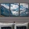 SIGNWIN 3 Piece Framed Canvas Wall Art Mountain Top Landscape Canvas Prints Home Artwork Decoration for Living Room,Bedroom - 16"x24"x3 Panels view 1