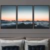 SIGNWIN 3 Piece Framed Canvas Wall Art Foggy Mountains Canvas Prints Home Artwork Decoration for Living Room,Bedroom - 16"x24"x3 Panels view 1
