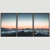SIGNWIN 3 Piece Framed Canvas Wall Art Foggy Mountains Canvas Prints Home Artwork Decoration for Living Room,Bedroom - 16"x24"x3 Panels view 3