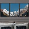 SIGNWIN 3 Piece Framed Canvas Wall Art Snow Mountain Canvas Prints Home Artwork Decoration for Living Room,Bedroom - 16"x24"x3 Panels view 1