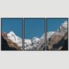 SIGNWIN 3 Piece Framed Canvas Wall Art Snow Mountain Canvas Prints Home Artwork Decoration for Living Room,Bedroom - 16"x24"x3 Panels view 3