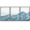 SIGNWIN 3 Piece Framed Canvas Wall Art Snow Mountain Canvas Prints Home Artwork Decoration for Living Room,Bedroom - 16"x24"x3 Panels view 2