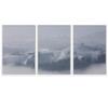 SIGNWIN 3 Piece Framed Canvas Wall Art Foggy Mountains Canvas Prints Home Artwork Decoration for Living Room,Bedroom - 16"x24"x3 Panels view 2