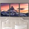 SIGNWIN 3 Piece Framed Canvas Wall Art Mountain Landscape Canvas Prints Home Artwork Decoration for Living Room,Bedroom - 16"x24"x3 Panels view 1