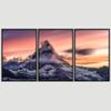 SIGNWIN 3 Piece Framed Canvas Wall Art Mountain Landscape Canvas Prints Home Artwork Decoration for Living Room,Bedroom - 16"x24"x3 Panels view 3