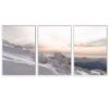 SIGNWIN 3 Piece Framed Canvas Wall Art Snow Mountain Canvas Prints Home Artwork Decoration for Living Room,Bedroom - 16"x24"x3 Panels view 2