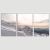 SIGNWIN 3 Piece Framed Canvas Wall Art Snow Mountain Canvas Prints Home Artwork Decoration for Living Room,Bedroom - 16"x24"x3 Panels view 3