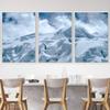 SIGNWIN 3 Piece Framed Canvas Wall Art Snow Mountain Canvas Prints Home Artwork Decoration for Living Room,Bedroom - 16"x24"x3 Panels view 1