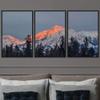 SIGNWIN 3 Piece Framed Canvas Wall Art Snow Mountain Canvas Prints Home Artwork Decoration for Living Room,Bedroom - 16"x24"x3 Panels view 1