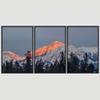 SIGNWIN 3 Piece Framed Canvas Wall Art Snow Mountain Canvas Prints Home Artwork Decoration for Living Room,Bedroom - 16"x24"x3 Panels view 3