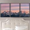 SIGNWIN 3 Piece Framed Canvas Wall Art Snow Mountain Canvas Prints Home Artwork Decoration for Living Room,Bedroom - 16"x24"x3 Panels view 1
