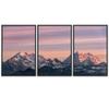 SIGNWIN 3 Piece Framed Canvas Wall Art Snow Mountain Canvas Prints Home Artwork Decoration for Living Room,Bedroom - 16"x24"x3 Panels view 2