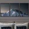 SIGNWIN 3 Piece Framed Canvas Wall Art Snow Mountain Canvas Prints Home Artwork Decoration for Living Room,Bedroom - 16"x24"x3 Panels view 1
