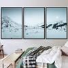 SIGNWIN 3 Piece Framed Canvas Wall Art Woodland Nursery Decor Snow Mountain Canvas Prints Home Artwork Decoration for Living Room,Bedroom - 16"x24"x3 Panels view 1