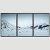 SIGNWIN 3 Piece Framed Canvas Wall Art Woodland Nursery Decor Snow Mountain Canvas Prints Home Artwork Decoration for Living Room,Bedroom - 16"x24"x3 Panels view 3