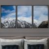 SIGNWIN 3 Piece Framed Canvas Wall Art Snow Mountain Canvas Prints Home Artwork Decoration for Living Room,Bedroom - 16"x24"x3 Panels view 1