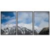 SIGNWIN 3 Piece Framed Canvas Wall Art Snow Mountain Canvas Prints Home Artwork Decoration for Living Room,Bedroom - 16"x24"x3 Panels view 2