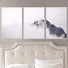 SIGNWIN 3 Piece Framed Canvas Wall Art Foggy Mountains Canvas Prints Home Artwork Decoration for Living Room,Bedroom - 16"x24"x3 Panels view 1