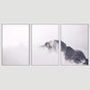 SIGNWIN 3 Piece Framed Canvas Wall Art Foggy Mountains Canvas Prints Home Artwork Decoration for Living Room,Bedroom - 16"x24"x3 Panels view 3