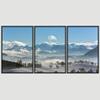 SIGNWIN 3 Piece Framed Canvas Wall Art Snow Mountain Canvas Prints Home Artwork Decoration for Living Room,Bedroom - 16"x24"x3 Panels view 3