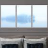 SIGNWIN 3 Piece Framed Canvas Wall Art Foggy Mountains Canvas Prints Home Artwork Decoration for Living Room,Bedroom - 16"x24"x3 Panels view 1