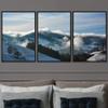SIGNWIN 3 Piece Framed Canvas Wall Art Foggy Mountains Canvas Prints Home Artwork Decoration for Living Room,Bedroom - 16"x24"x3 Panels view 1