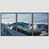 SIGNWIN 3 Piece Framed Canvas Wall Art Foggy Mountains Canvas Prints Home Artwork Decoration for Living Room,Bedroom - 16"x24"x3 Panels view 3