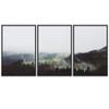 SIGNWIN 3 Piece Framed Canvas Wall Art Woodland Nursery Decor Foggy Mountains Canvas Prints Home Artwork Decoration for Living Room,Bedroom - 16"x24"x3 Panels view 2