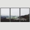 SIGNWIN 3 Piece Framed Canvas Wall Art Woodland Nursery Decor Foggy Mountains Canvas Prints Home Artwork Decoration for Living Room,Bedroom - 16"x24"x3 Panels view 3