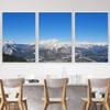 SIGNWIN 3 Piece Framed Canvas Wall Art Snow Mountain Canvas Prints Home Artwork Decoration for Living Room,Bedroom - 16"x24"x3 Panels view 1