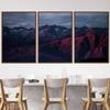 SIGNWIN 3 Piece Framed Canvas Wall Art Mountain Landscape Canvas Prints Home Artwork Decoration for Living Room,Bedroom - 16"x24"x3 Panels view 1