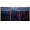 SIGNWIN 3 Piece Framed Canvas Wall Art Mountain Landscape Canvas Prints Home Artwork Decoration for Living Room,Bedroom - 16"x24"x3 Panels view 2